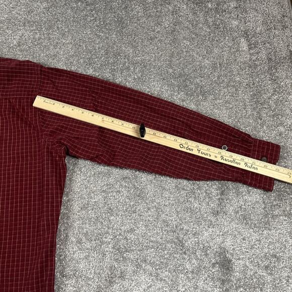 Woolrich Flannel Shirt Mens Extra Large Button Down Cotton Plaid Classic Red - Picture 11 of 12